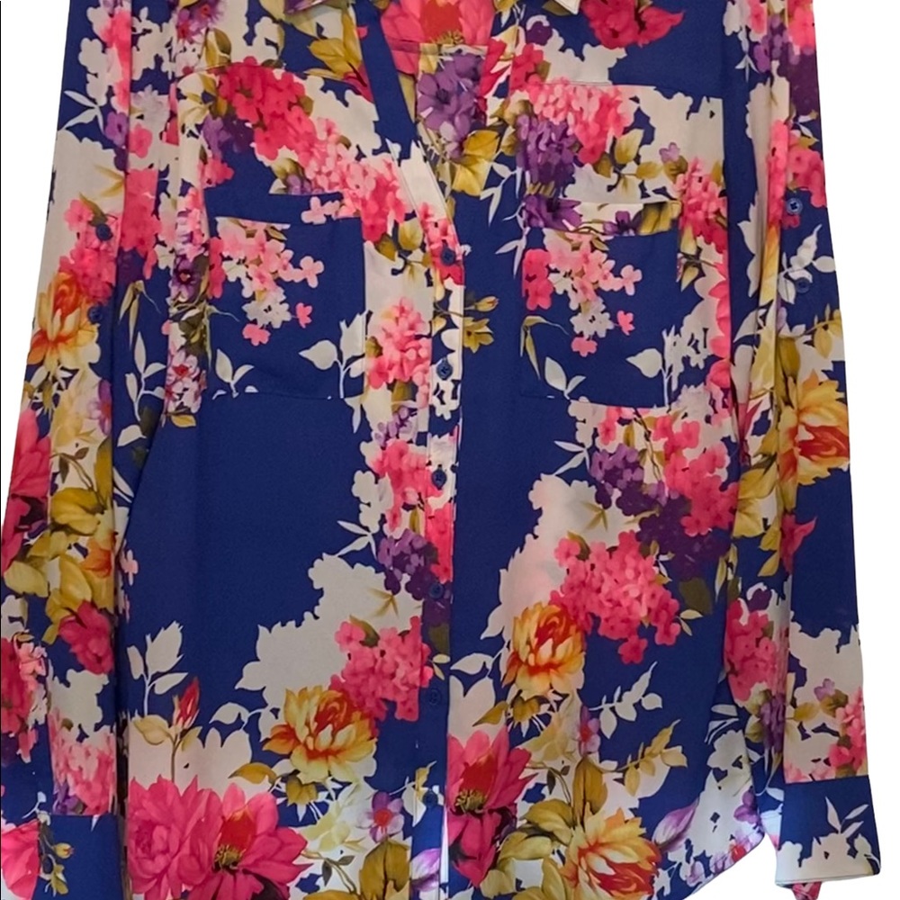 Pre-owned Express Floral Blouse - Picture 7 of 10